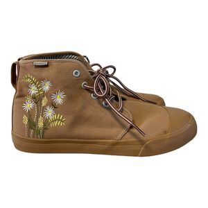 Bangs Shoes Boone High Tops Floral Embroidery Zion Sand Women’s 9.5 NWT